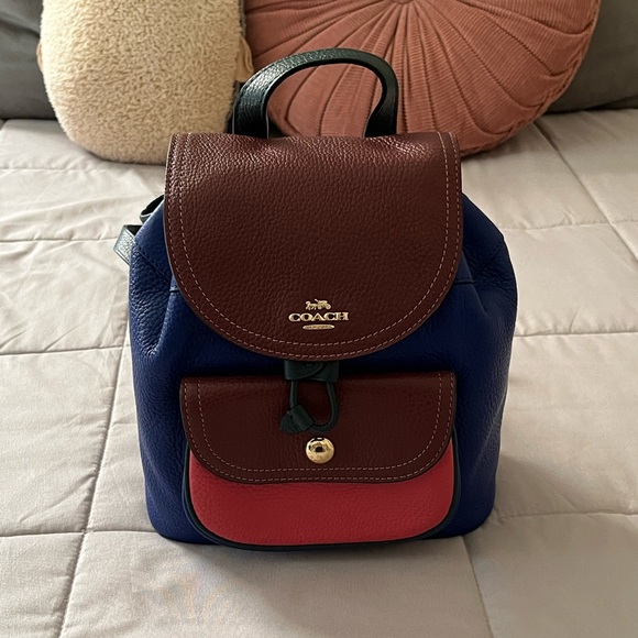 Coach Pennie Backpack 22 in Colorblock | NWT - Picture 1 of 11